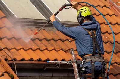 Démoussage et hydrofuge de toiture à Auppegard